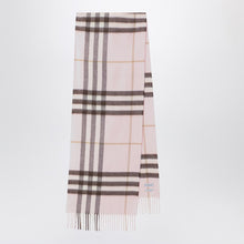  Burberry Pink cashmere scarf with Check pattern