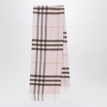  Burberry Pink cashmere scarf with Check pattern