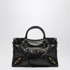 Balenciaga Le City small bag in black/antique gold