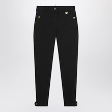  Burberry Black slim cotton-stretch Jodhpur trousers