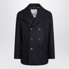 Burberry Navy blue wool double-breasted coat