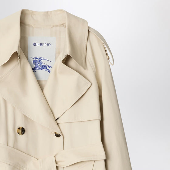 Burberry Light beige cotton Fitzrovia trench coat