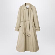  Burberry Long beige gabardine Ellingham car coat