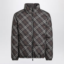  Burberry Brown reversible down jacket with Check pattern