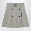 Burberry Beige trench mini skirt in gabardine
