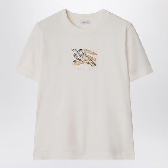 Burberry White T-shirt with EKD
