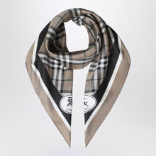  Burberry Silk scarf Check light brown