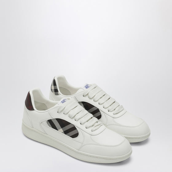 Burberry Leather and Check Sneaker Terrace