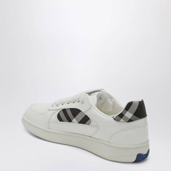 Burberry Leather and Check Sneaker Terrace