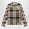 Burberry Beige Check cashmere and wool cardigan