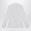 Burberry White cotton slim-fit shirt
