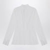 Burberry White cotton slim-fit shirt