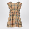 Burberry Beige dress with Check pattern