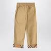 Burberry Beige trousers with Check turn-ups