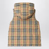 Burberry Nylon sleeveless down jacket with Check motif