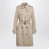 Burberry Beige double-breasted Kensington cotton trench coat