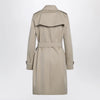 Burberry Beige double-breasted Kensington cotton trench coat