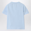 Burberry Light blue stretch cotton T-shirt with EKD