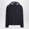 Burberry Blue reversible cotton jacket with Check pattern