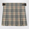 Burberry Beige wool mini kilt with Check pattern