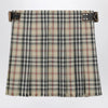 Burberry Beige wool mini kilt with Check pattern