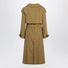 Burberry Double-breasted trench coat in cotton blend brown