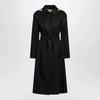 Burberry Long black nylon car coat