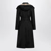 Burberry Long black nylon car coat