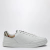 Burberry Set Sneakers in white leather and Check