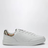 Burberry Set Sneakers in white leather and Check