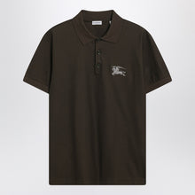  Burberry Dark green cotton polo shirt with EKD