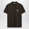 Burberry Dark green cotton polo shirt with EKD