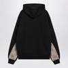 Burberry Black sweatshirt with Check-pattern inserts