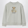 Burberry Limestone gray sweatshirt with bear wearing trench coat