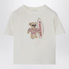 Burberry White T-shirt with surfing teddy bear
