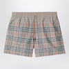 Burberry Beige swim shorts with faded Check pattern