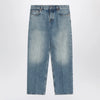 GUCCI Straight light blue jeans with faded effect