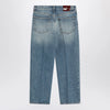 GUCCI Straight light blue jeans with faded effect
