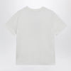 Burberry White T-shirt with Knight Stamp