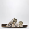 Burberry Urchin sandals in leather with python print