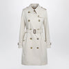 Burberry Kensington mid-length tropical gabardine trench coat, beige