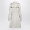 Burberry Kensington mid-length tropical gabardine trench coat, beige