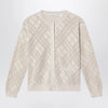 Burberry Openwork cotton cardigan in light beige