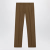 Burberry Brown wool and mohair trousers