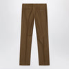 Burberry Brown wool and mohair trousers