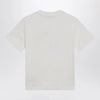 Burberry White cotton Check T-shirt with Knight Stamp