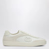 GUCCI Sneakers with GG cross in white leather and mesh