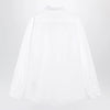 Burberry Classic-fit cotton poplin shirt with Check trim, white
