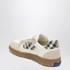 Burberry Terrace leather and suede sneakers with beige check