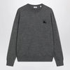 Burberry Grey Wool Crewneck Sweater